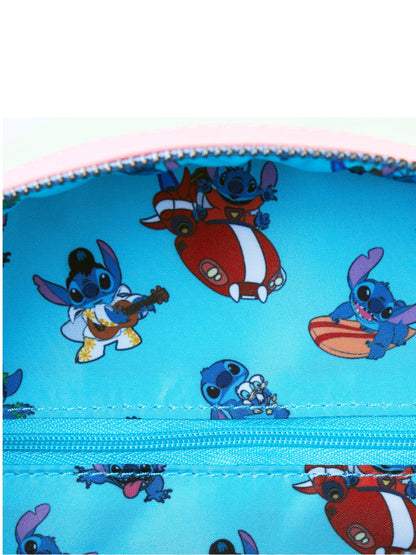 Loungefly x Disney Stitch Color Block Mini Backpack Handbag