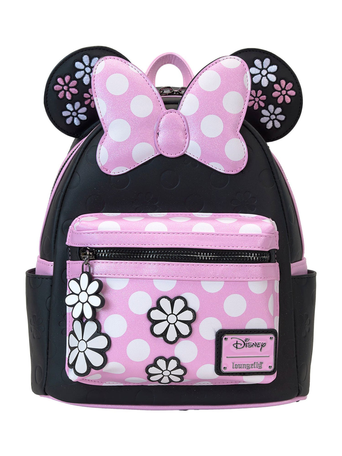 Loungefly Disney Minnie Mouse Lavender Floral Mini Backpack with Bow Loungefly Disney Minnie Mouse Wisteria Ears | Mercari main image 2