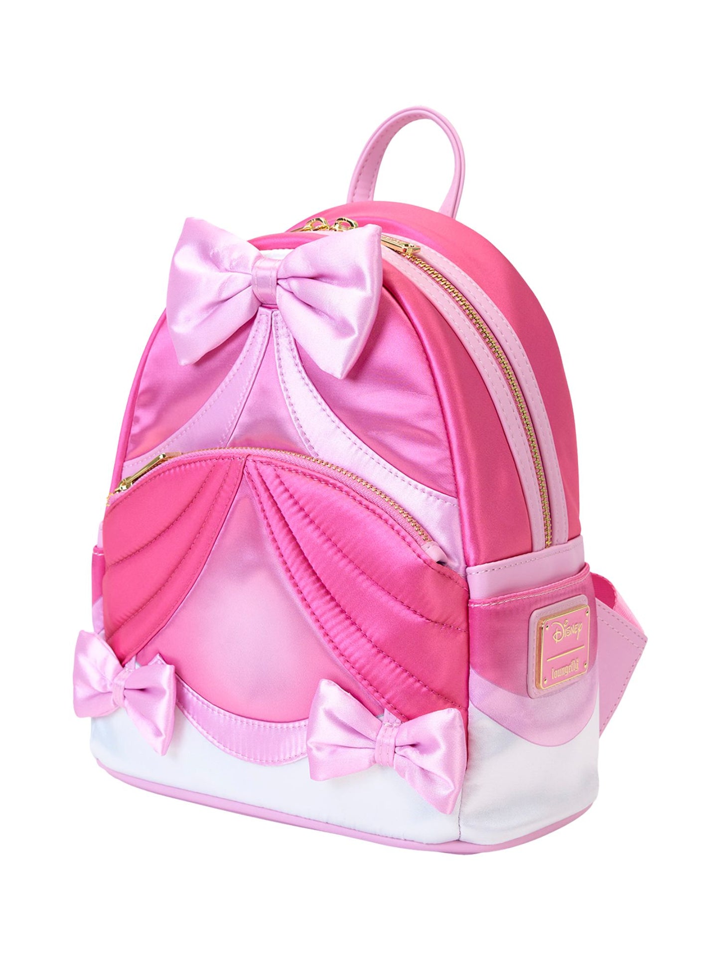 Loungefly x Disney Cinderella 75th Anniversary Pink Bow Gown Cosplay Mini Backpack