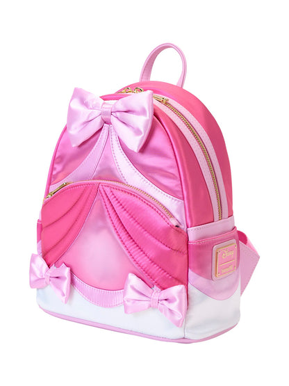 Loungefly x Disney Cinderella 75th Anniversary Pink Bow Gown Cosplay Mini Backpack