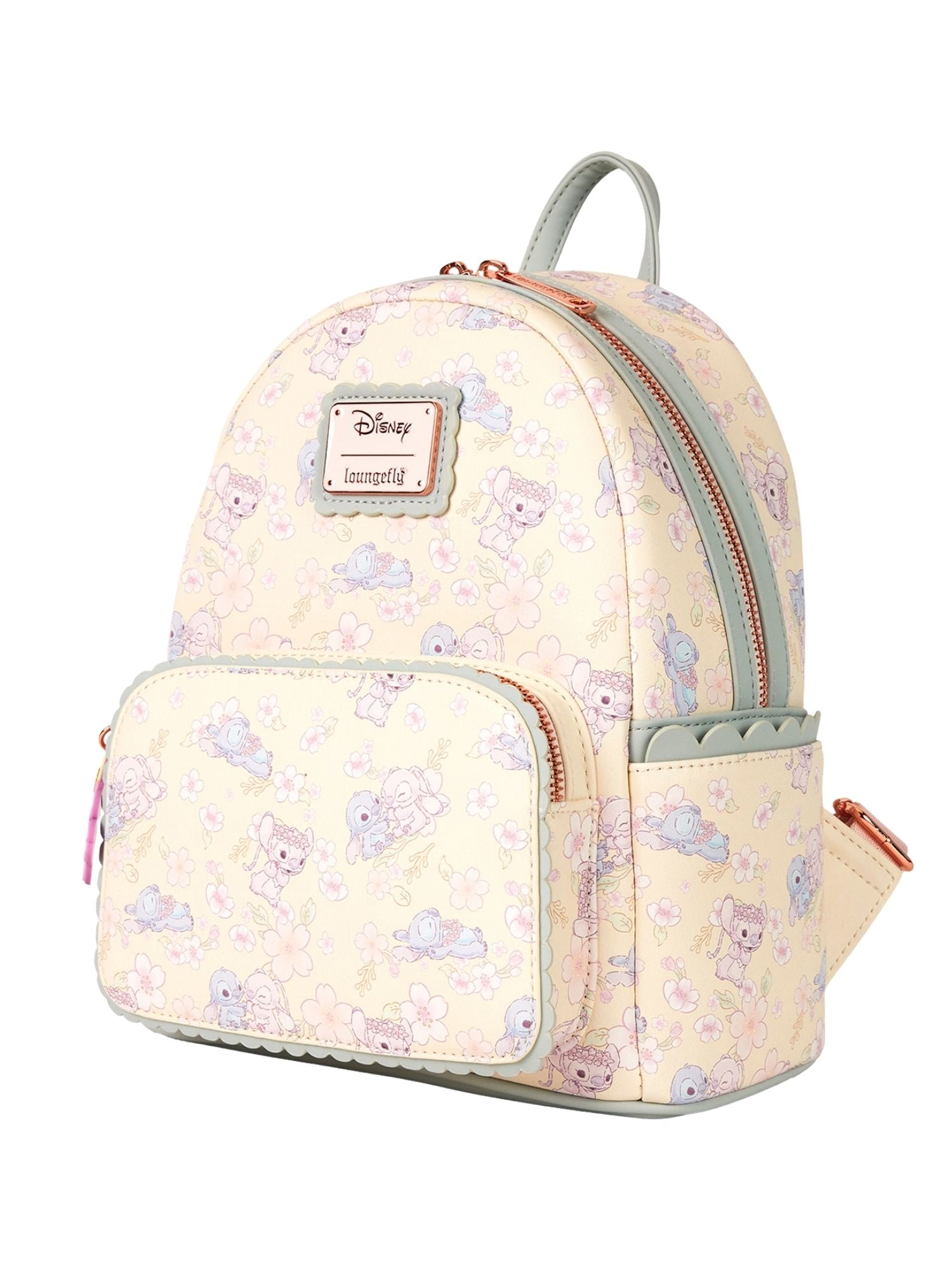 Loungefly x Disney Stitch Angel Mini Backpack Cherry Blossom All Over Print