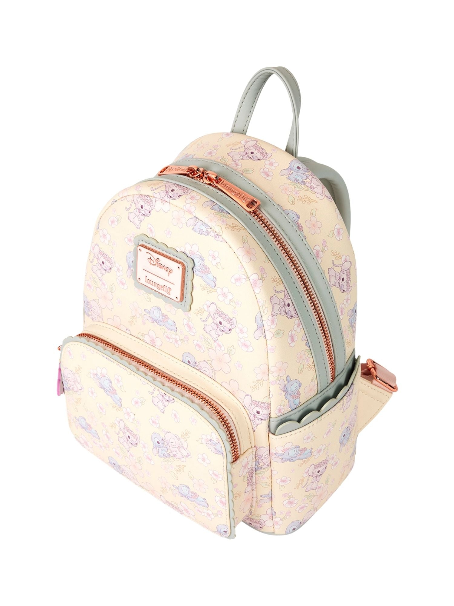 Loungefly x Disney Stitch Angel Mini Backpack Cherry Blossom All Over Print