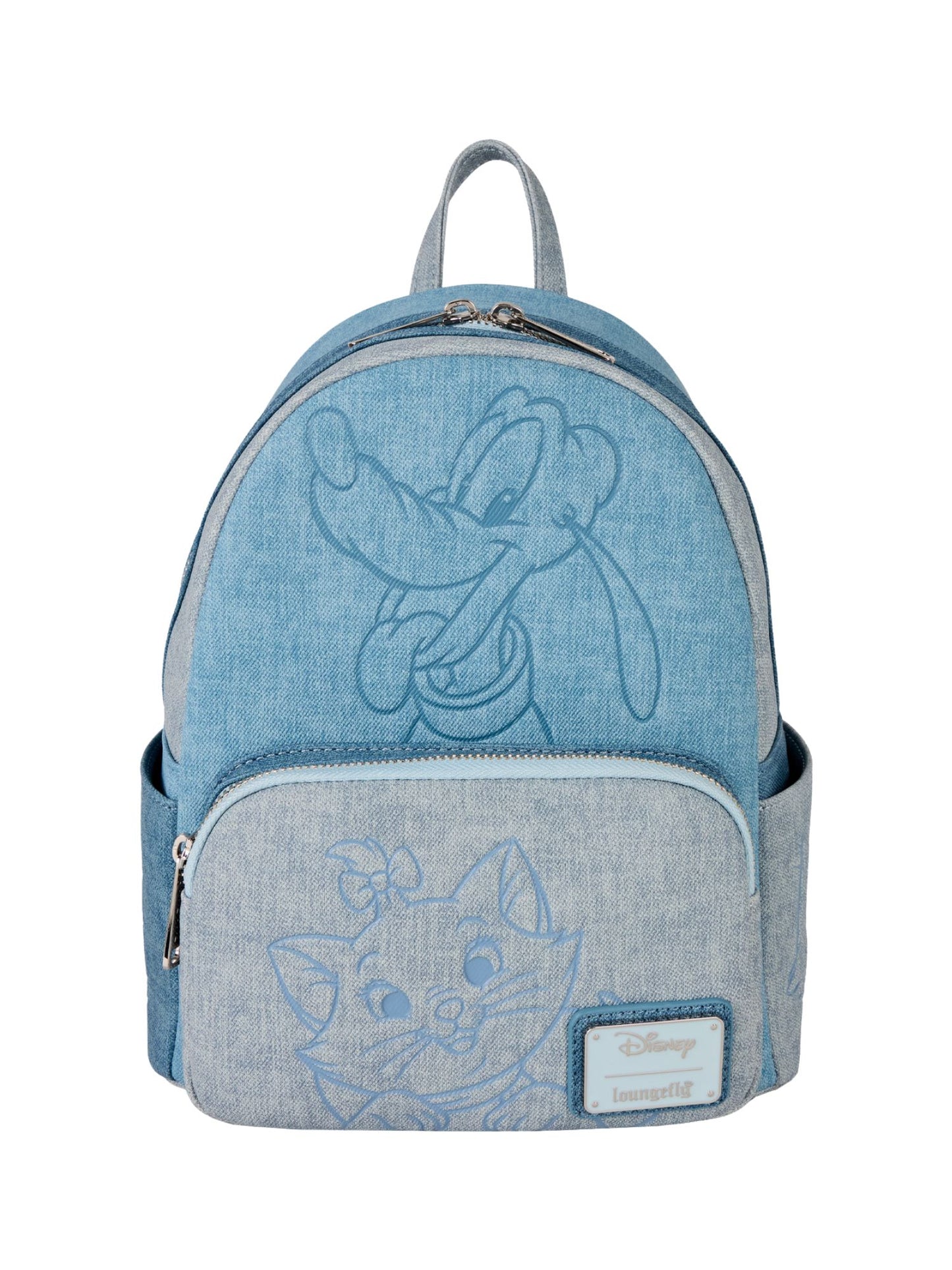 Loungefly x Disney Dogs and Cats Mini Backpack Faux Denim