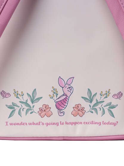 Loungefly x Disney Piglet Floral Mini Backpack Winnie the Pooh Pink