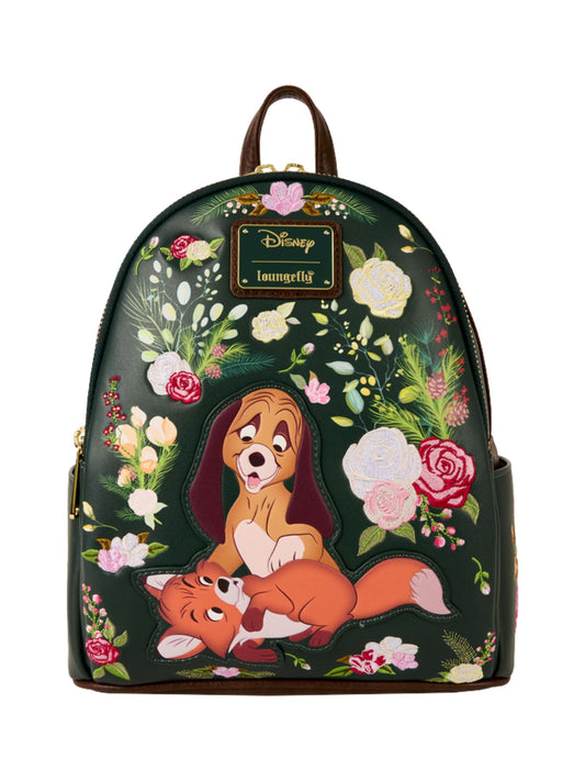 Loungefly x Disney The Fox and the Hound Forest Floral Mini Backpack
