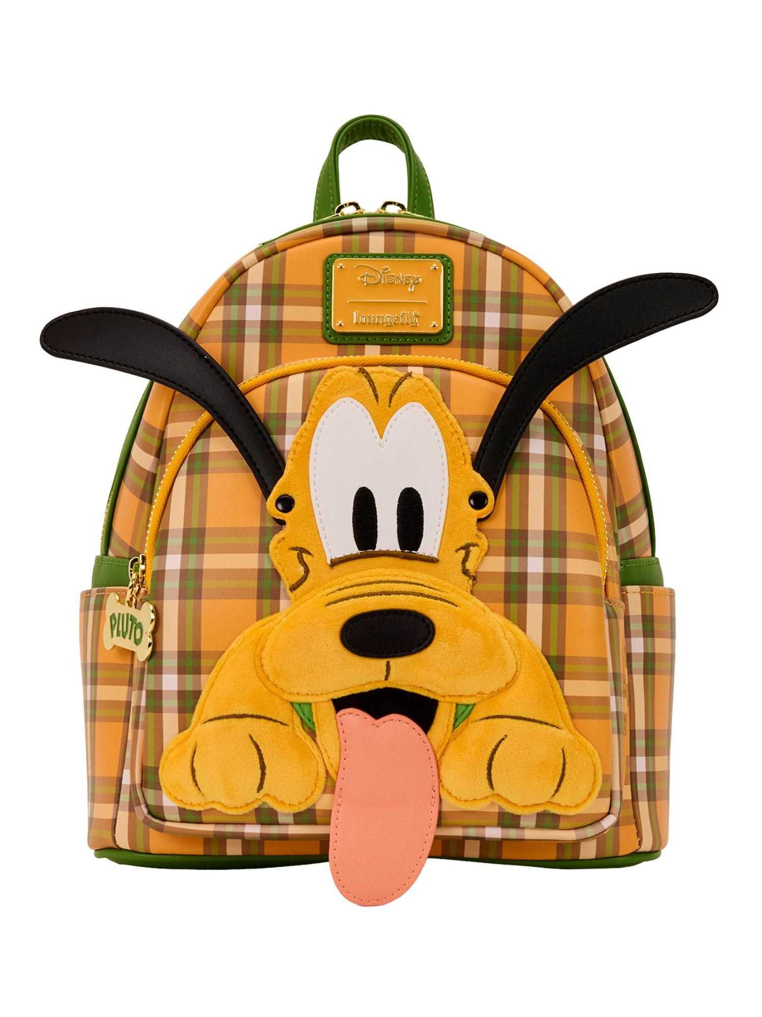 Loungefly x Disney Pluto 95th Anniversary Plaid Mini Backpack