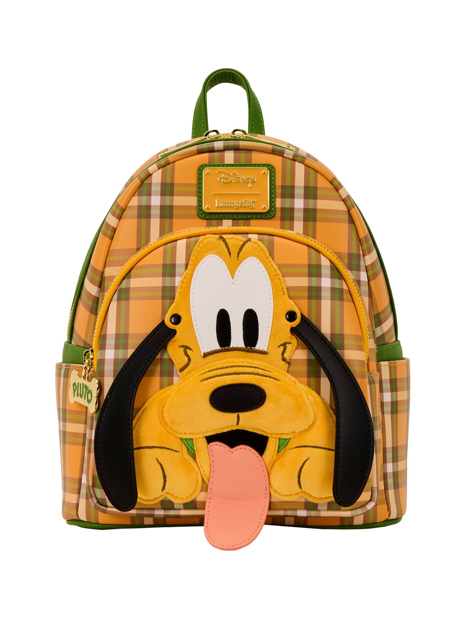 Loungefly x Disney Pluto 95th Anniversary Plaid Mini Backpack