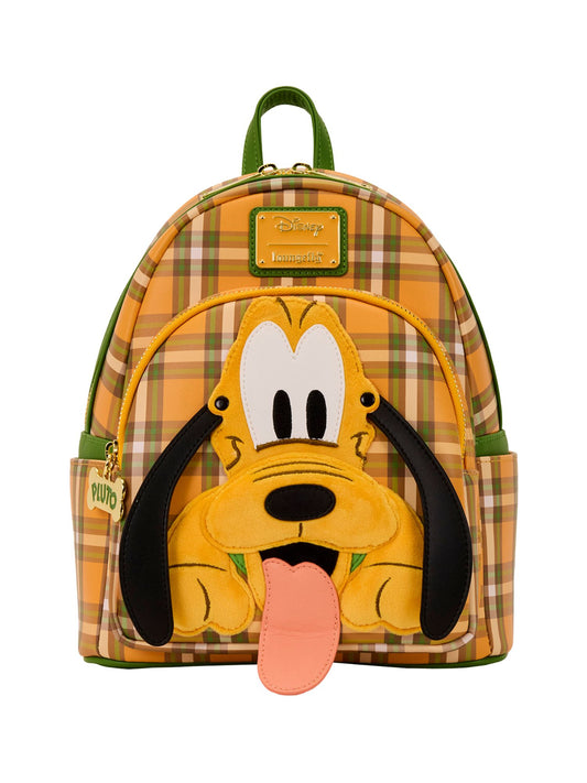 Loungefly x Disney Pluto 95th Anniversary Plaid Mini Backpack