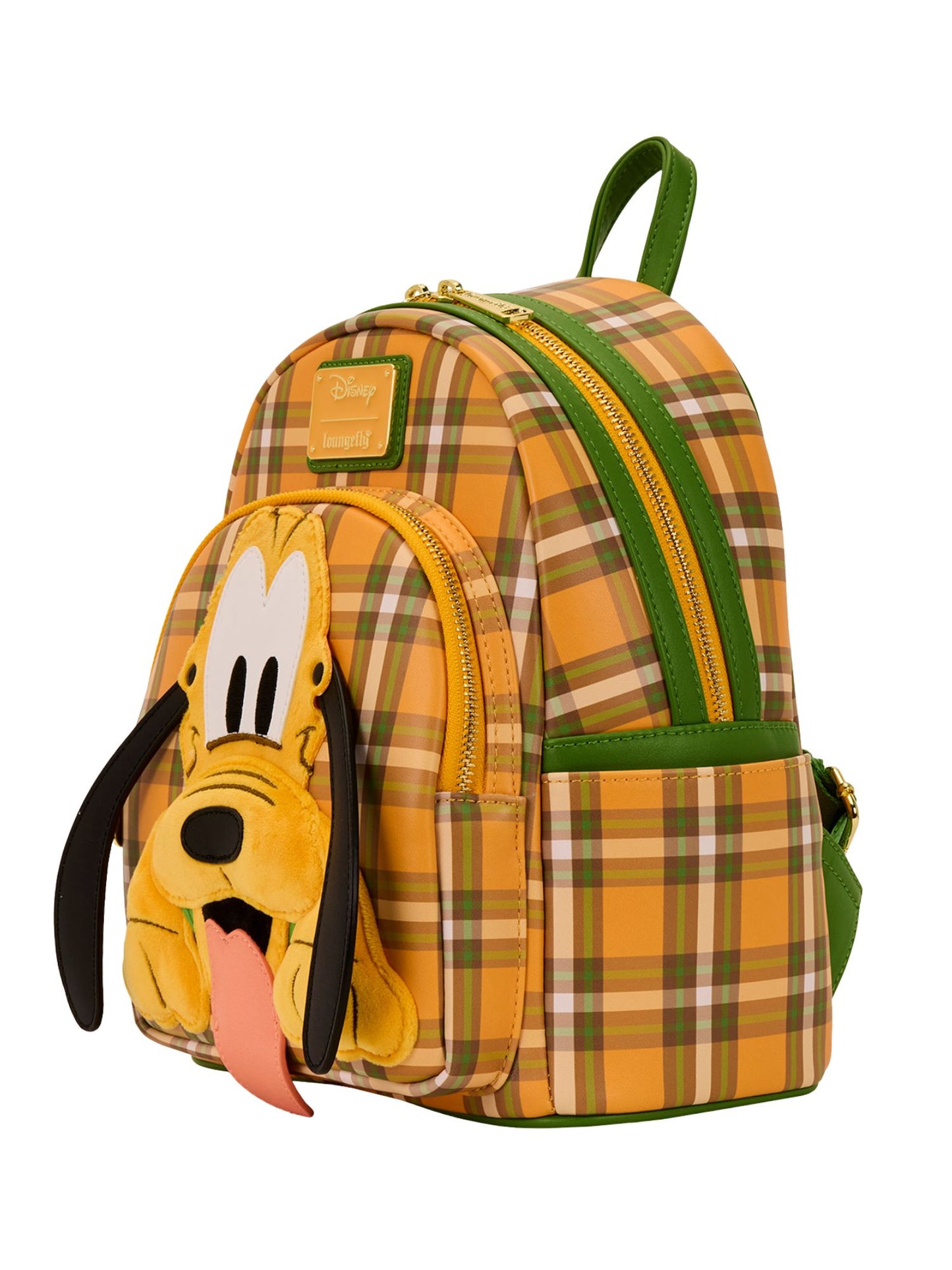 Loungefly x Disney Pluto 95th Anniversary Plaid Mini Backpack
