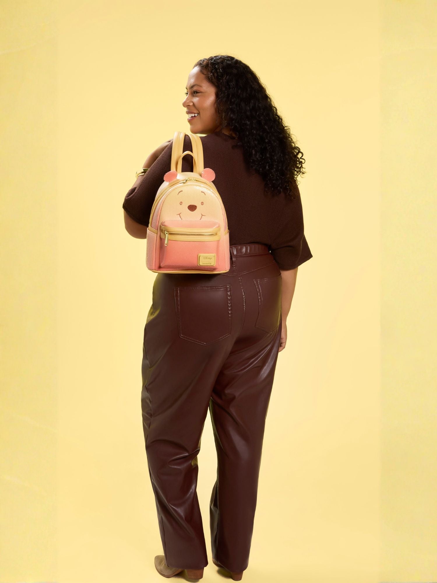 Loungefly x Disney Winnie the Pooh Sequin & Glitter Mini Backpack