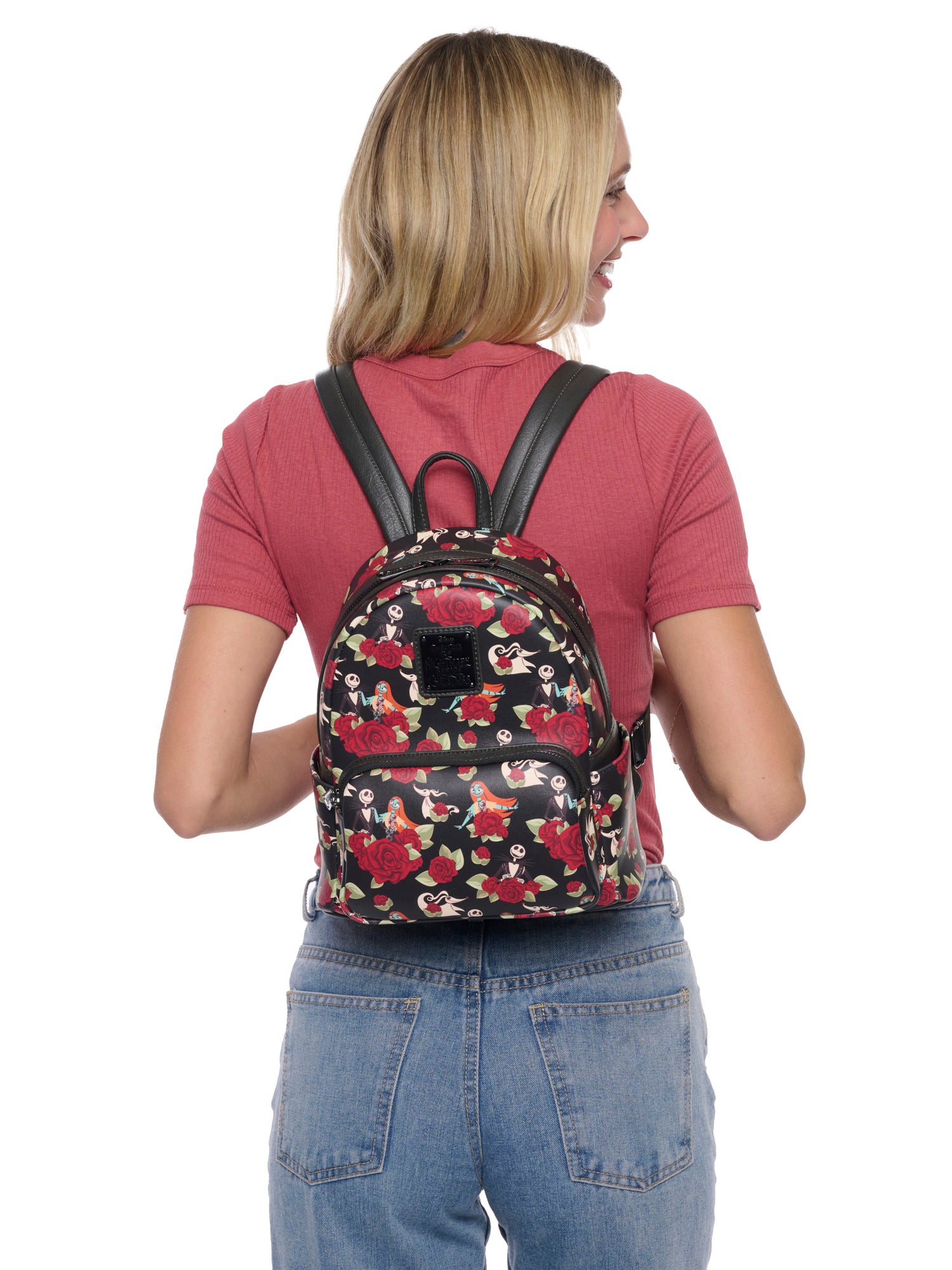 Loungefly x The Nightmare Before Christmas Jack Skellington Floral Mini Backpack