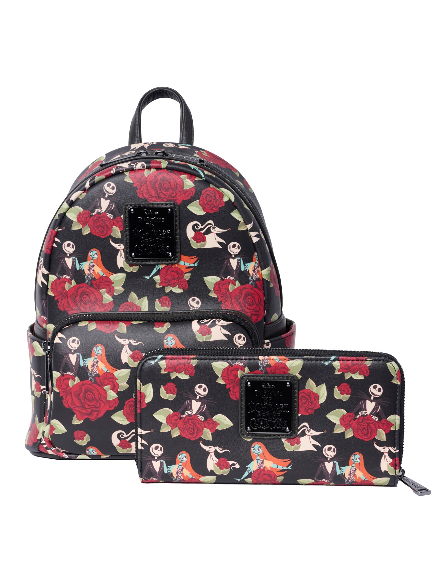 Loungefly x The Nightmare Before Christmas Skellington Floral Backpack & Wallet Set