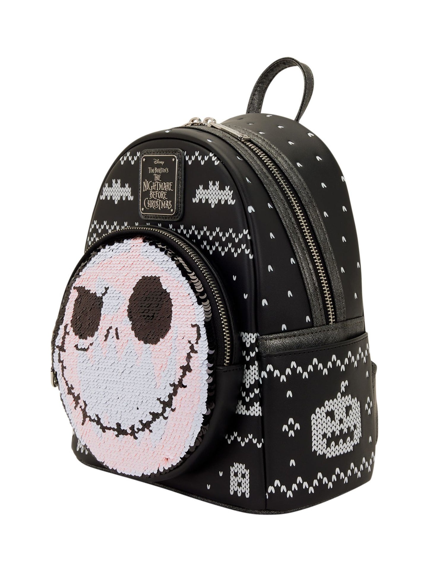 Loungefly x The Nightmare Before Christmas Jack Skellington Reversible Sequins Mini Backpack