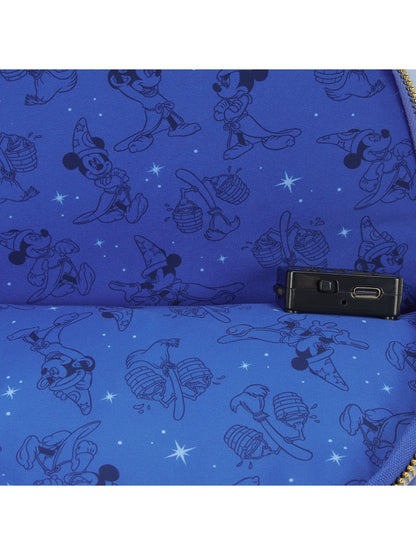 Loungefly x Disney Fantasia Mickey Mouse Light Up Mini Backpack
