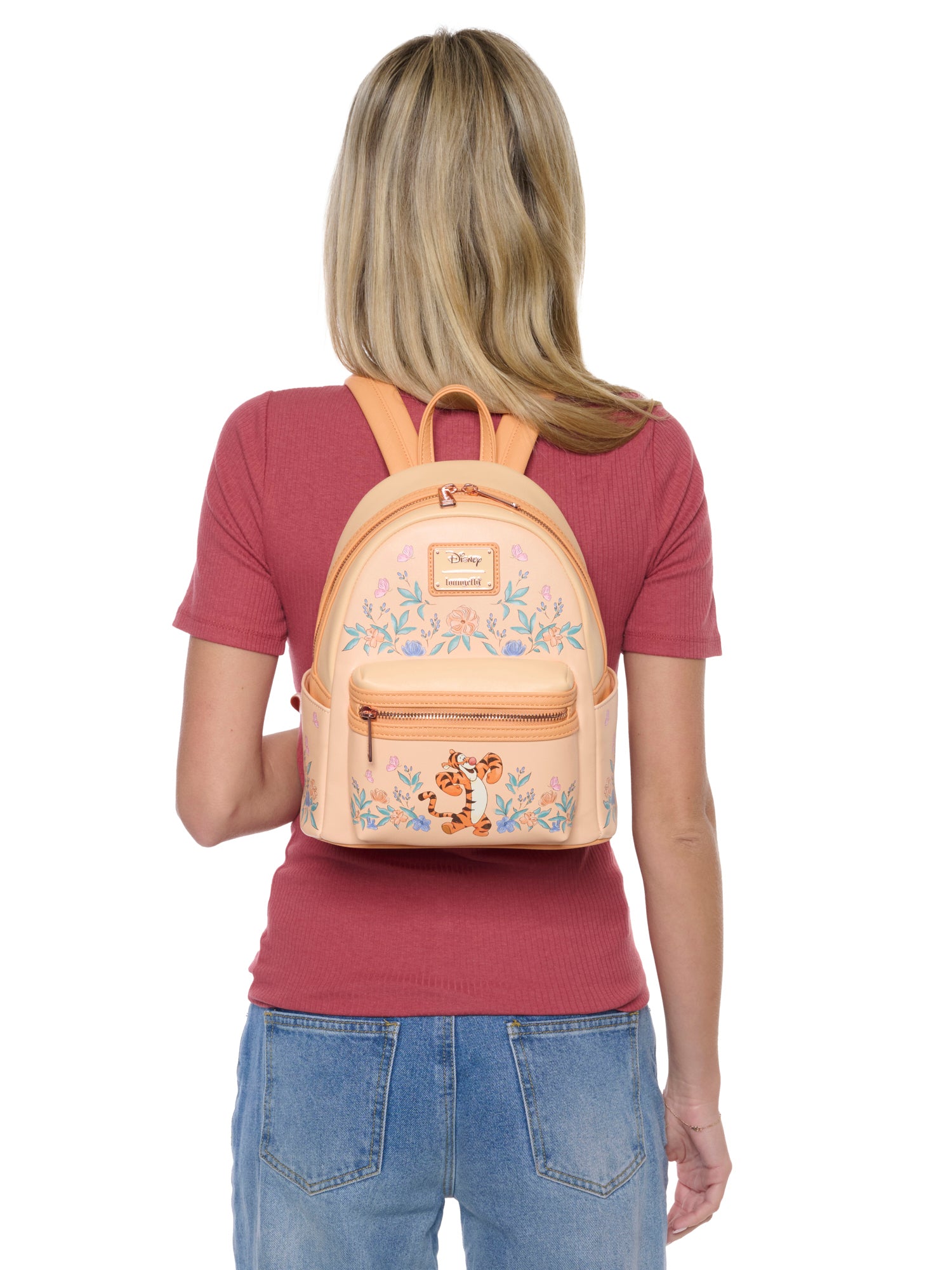 floral mini backpack purse Loungefly x Disney Tigger Floral Mini Backpack Winnie the Pooh Orange