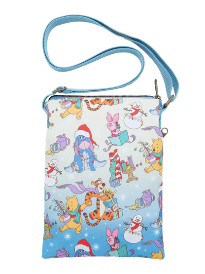 Loungefly x Disney Winnie The Pooh Friends Holiday Passport Crossbody Bag
