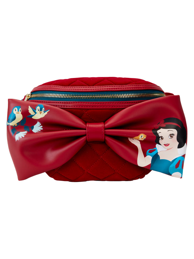 Loungefly x Disney Snow White Apple Bow Shaped Velvet Belt Bag