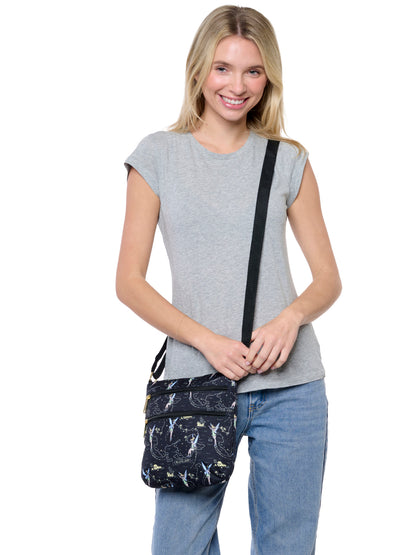 Loungefly x Disney Tinker Bell Neverland Map Crossbody Bag Nylon