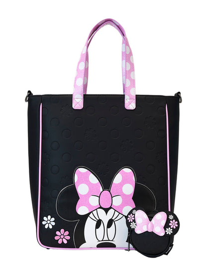 Loungefly x Disney Minnie Mouse Tote Bag With Coin Bag Rock The Dots