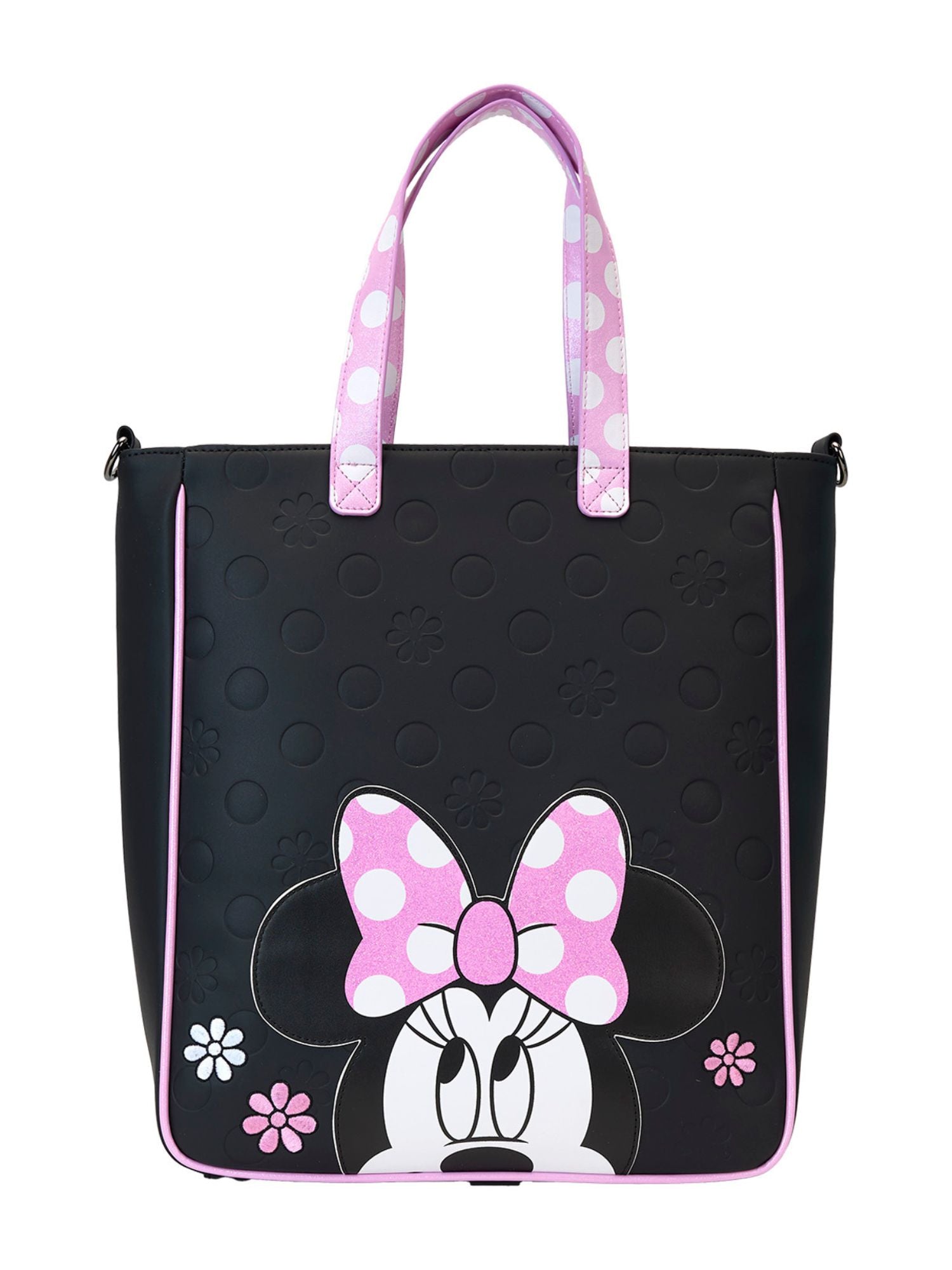 Loungefly x Disney Minnie Mouse Tote Bag With Coin Bag Rock The Dots