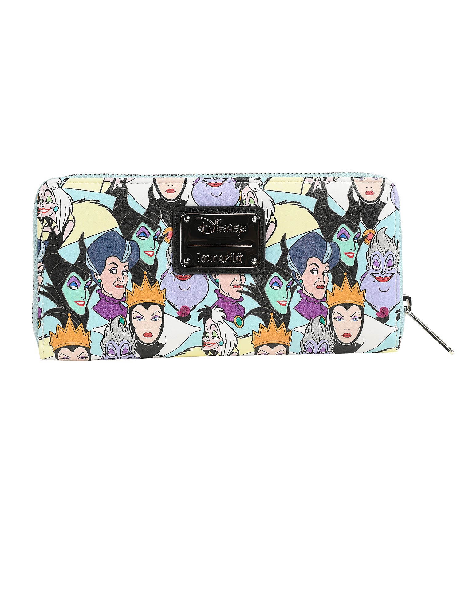 Loungefly x Disney Womens Villains Mini Backpack Handbag & Wallet Princess Set