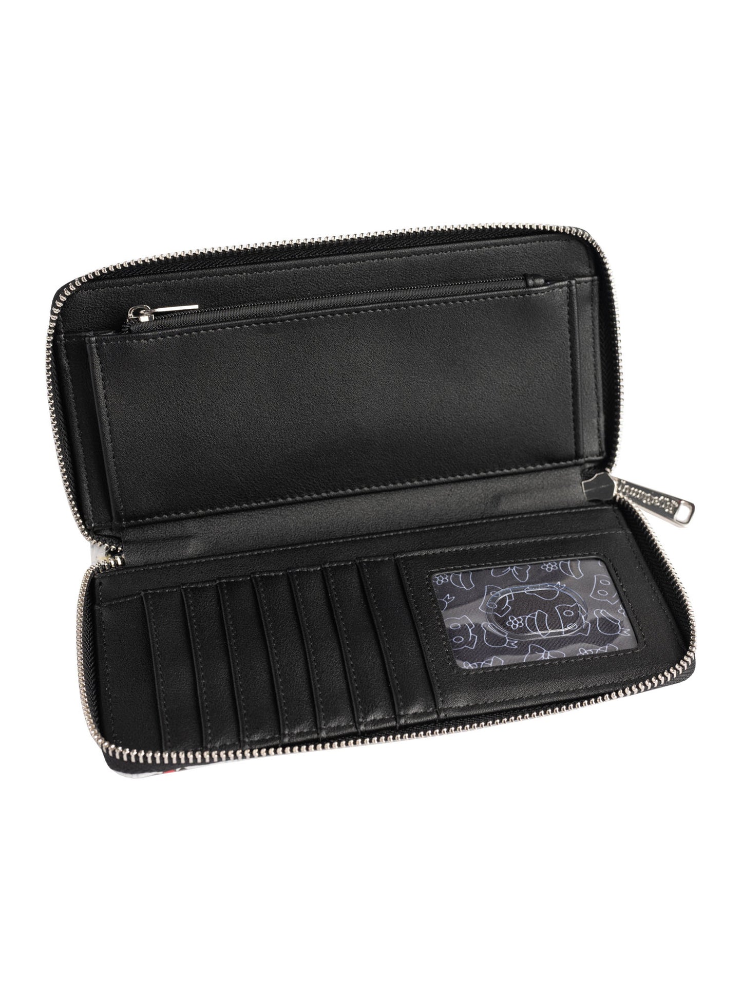 Loungefly x Disney Women's Mickey Minnie Donald Daisy Zip Around Clutch Wallet