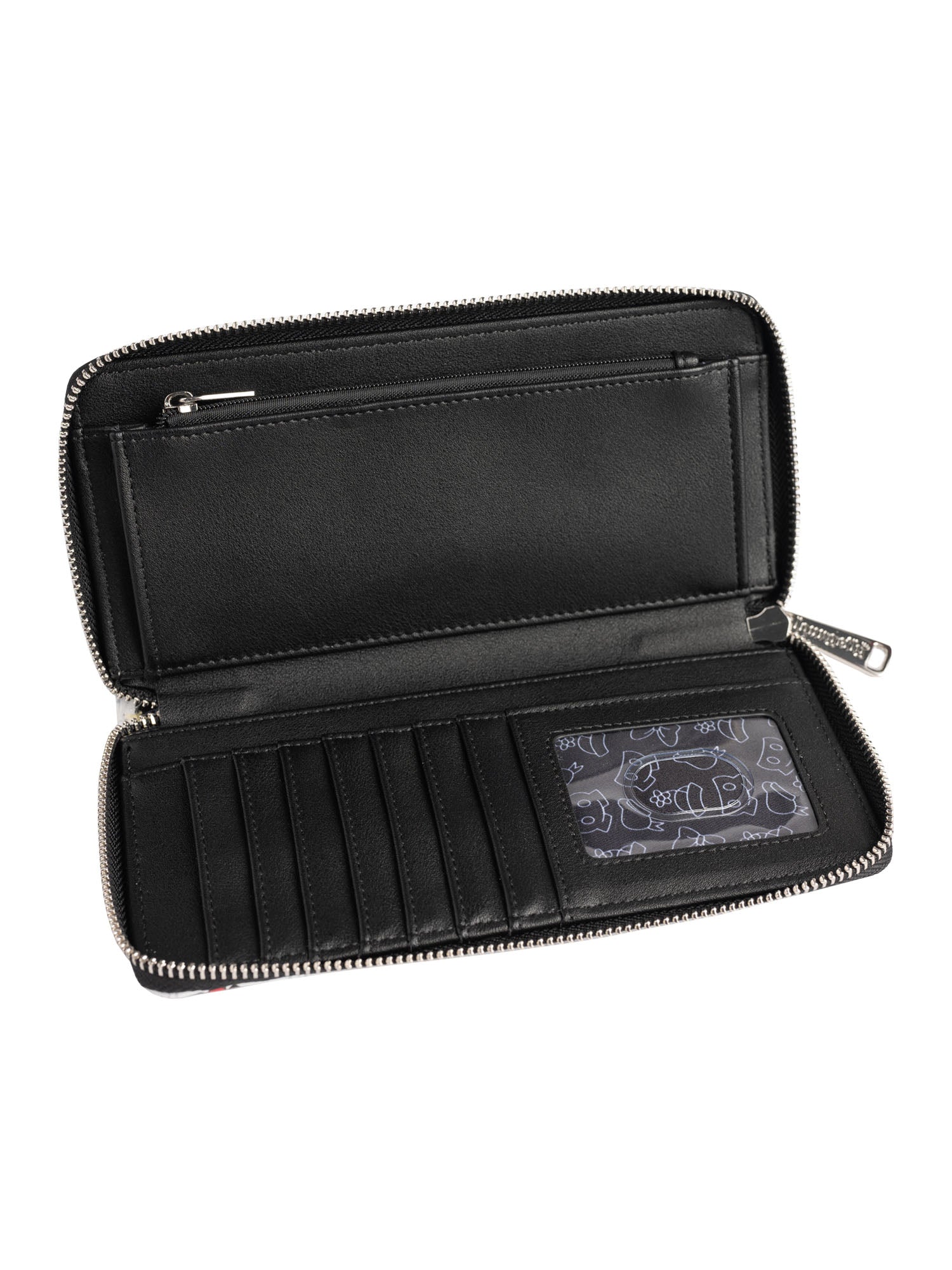 Loungefly x Disney Women's Mickey Minnie Donald Daisy Zip Around Clutch Wallet