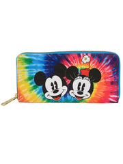 Loungefly x Disney Mickey & Minnie Mouse Tie-Dye Women's Zipper Wallet