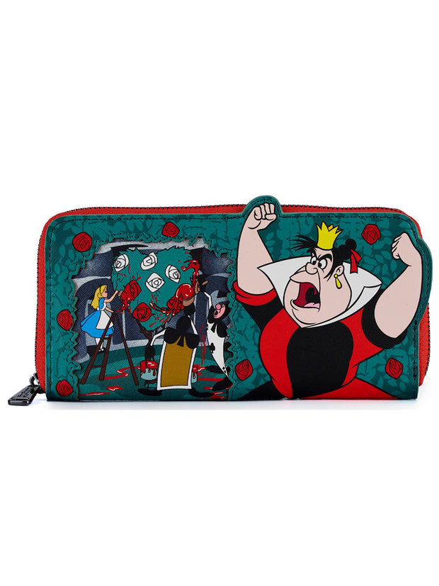 Loungefly x Disney Queen of Hearts Mini Backpack & Wallet Alice In Wonderland