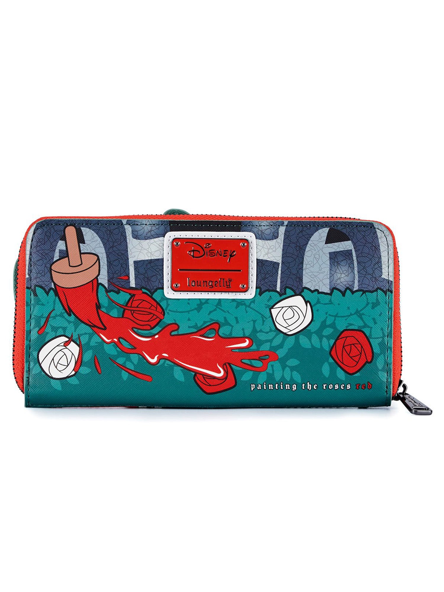 Loungefly x Disney Womens Zip Around Wallet Queen of Hearts Alice In Wonderland