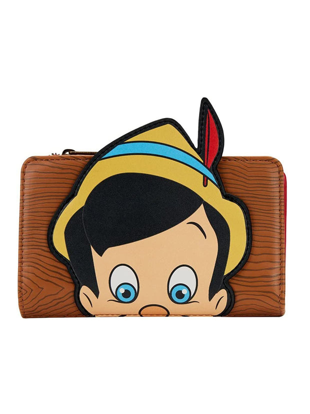 Loungefly x Disney Pinocchio Peeking Flap Button Wallet