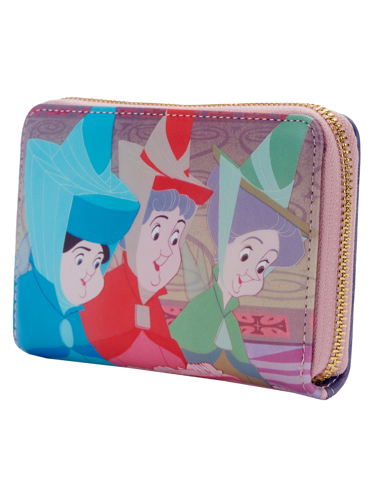 Loungefly x Disney Women's Zip Around Wallet Sleeping Beauty Aurora Maleficent