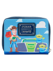 Loungefly x Pixar Women's Zip Around Wallet Toy Story Buzz Jessie Woody