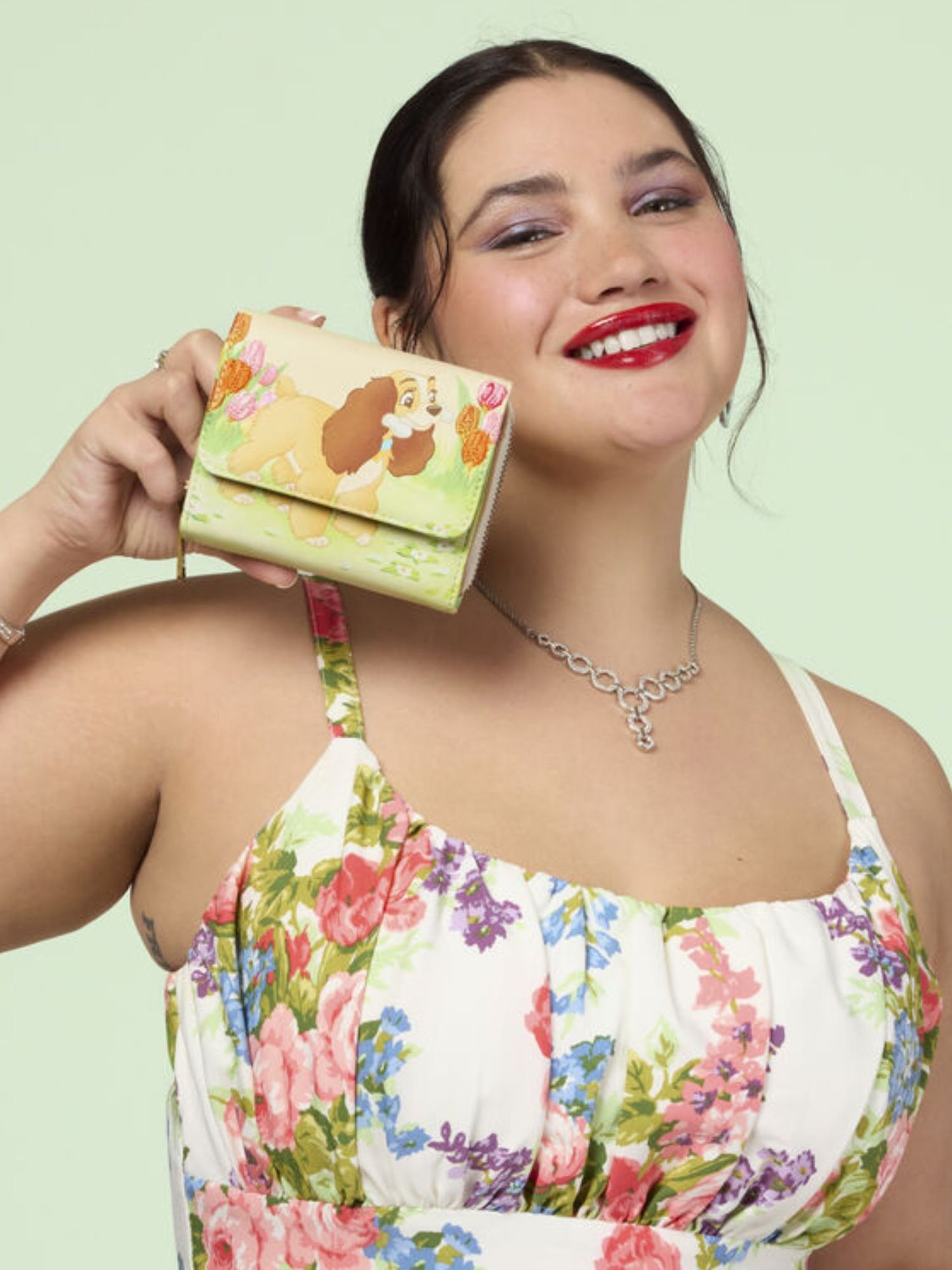 Loungefly x Disney Lady and the Tramp Pastel Tulip Trifold Wallet