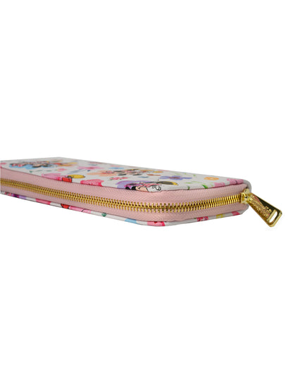 Loungefly x Disney Women's Mickey & Minnie Mouse Floral Zip Around Wallet