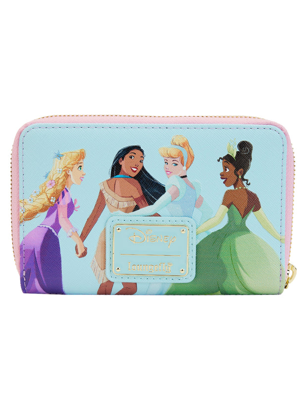 Loungefly x Disney Women's Zip Around Wallet Princesses Ariel Mulan Cinderella