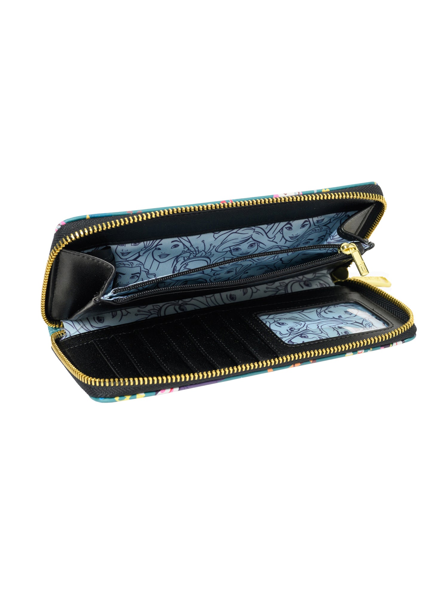 Loungefly x Disney Women's Princess Sidekicks Zip Around Wallet