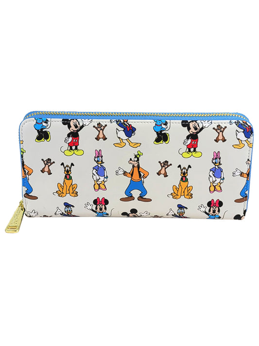 Loungefly x Disney Mickey Mouse & Friends Forward and Backward Zip Around Wallet