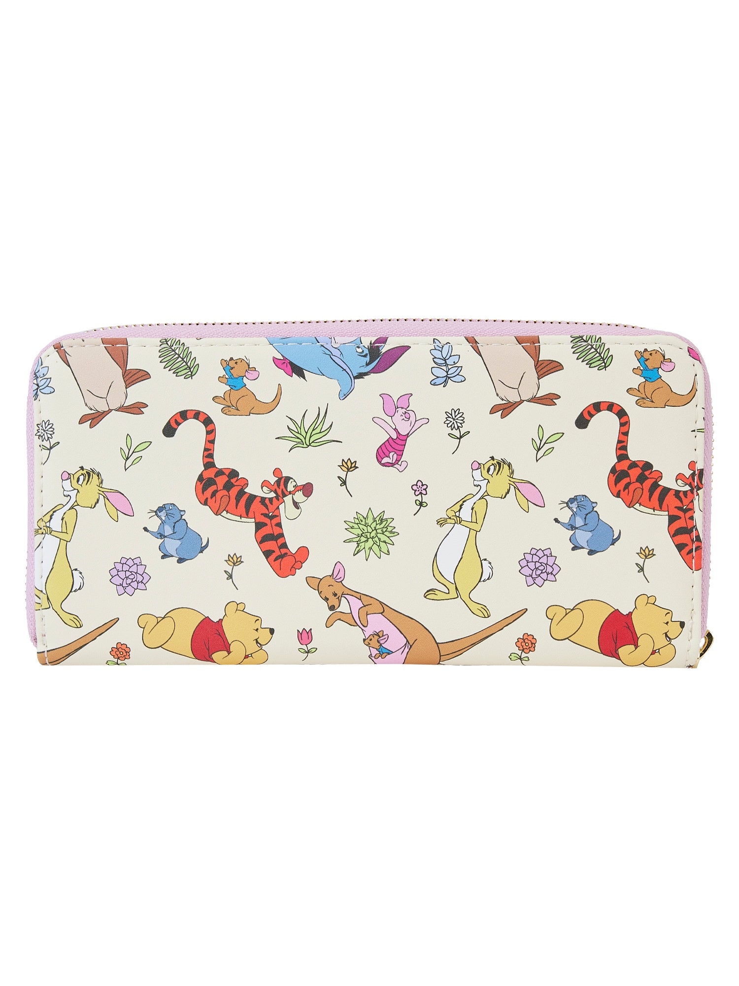 Loungefly x Disney Winnie The Pooh Zip Around Wallet Eeyore Piglet Roo AOP