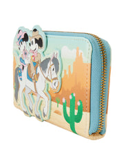 Loungefly x Disney Western Mickey & Minnie Mouse Zip Around Wallet