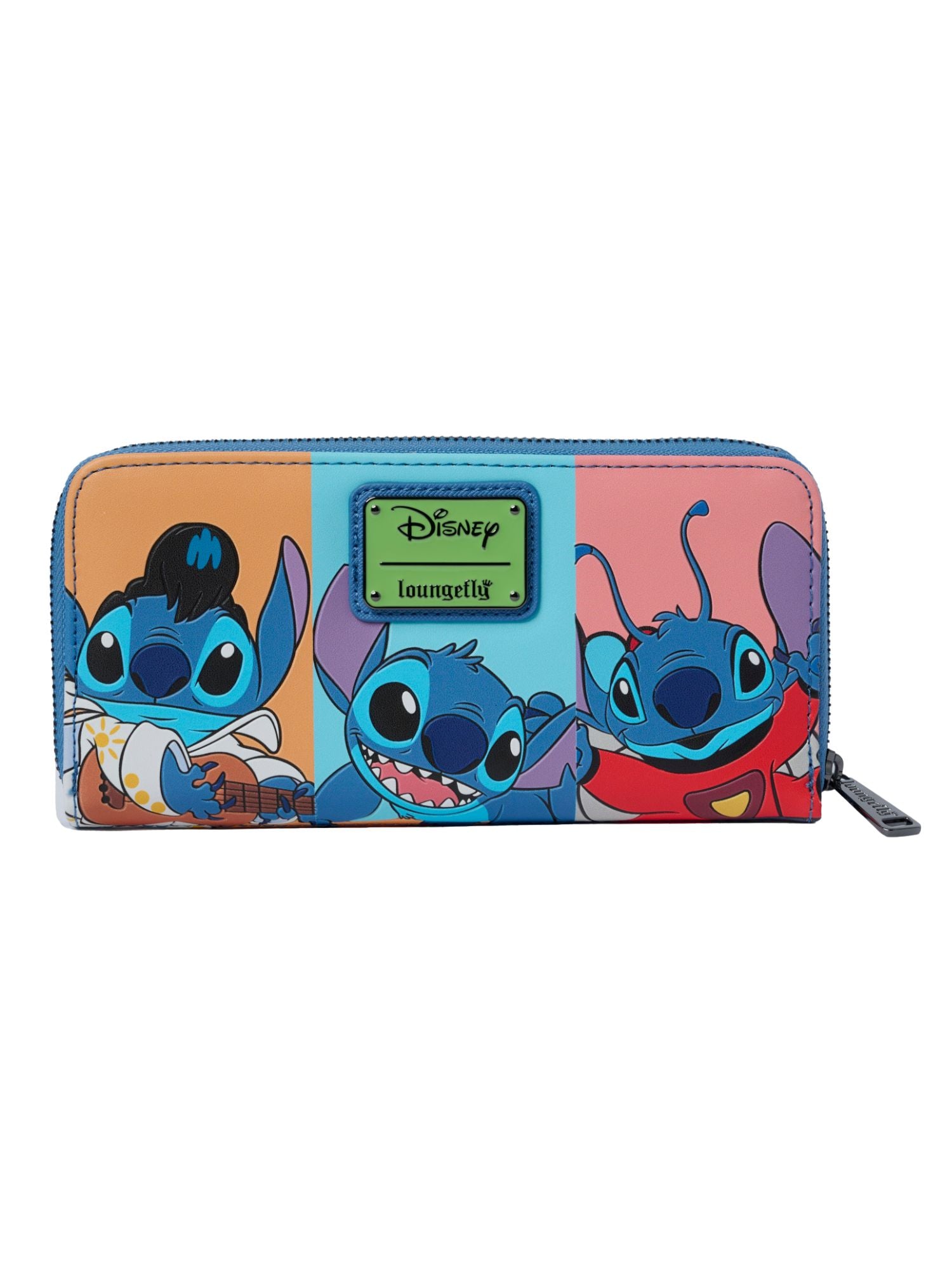 Loungefly x Disney Stitch Color Block Zip Around Wallet