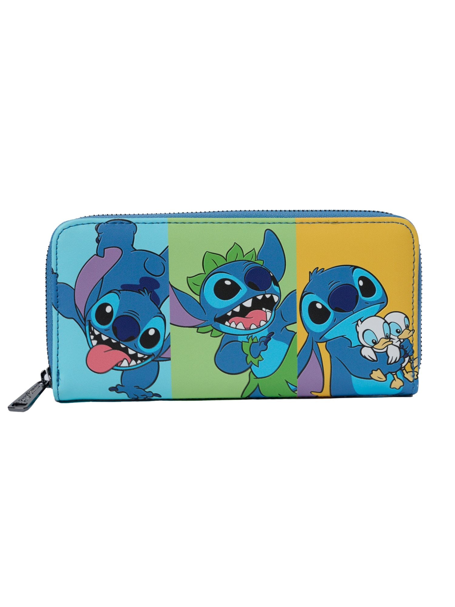 Loungefly x Disney Stitch Color Block Zip Around Wallet