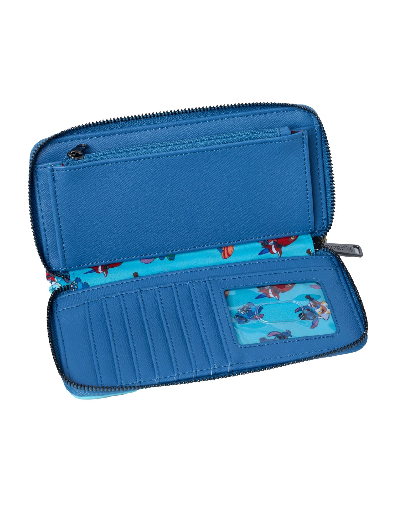 Loungefly x Disney Stitch Color Block Zip Around Wallet