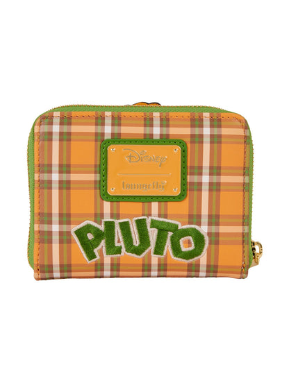 Loungefly x Disney Pluto 95th Anniversary Plaid Zip Around Wallet