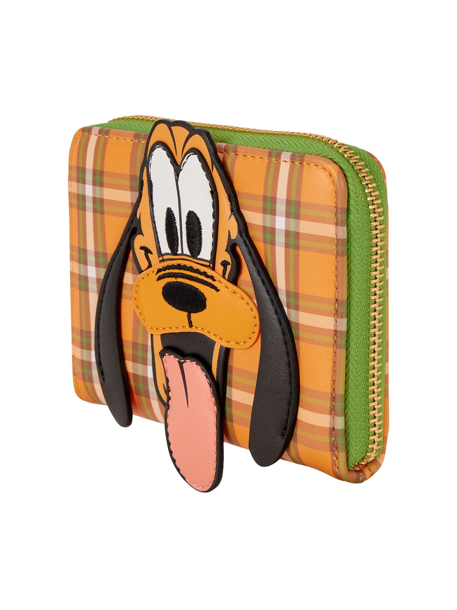 Loungefly x Disney Pluto 95th Anniversary Plaid Zip Around Wallet