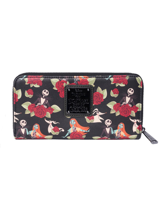 Loungefly x The Nightmare Before Christmas Jack Skellington Floral Zip Wallet