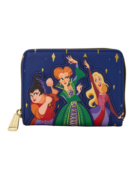 Loungefly x Disney Hocus Pocus Sanderson Sisters Night Sky Zip Around Wallet