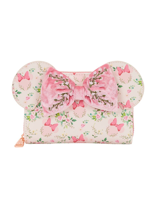 Loungefly x Disney Minnie Mouse Floral Zip Around Wallet