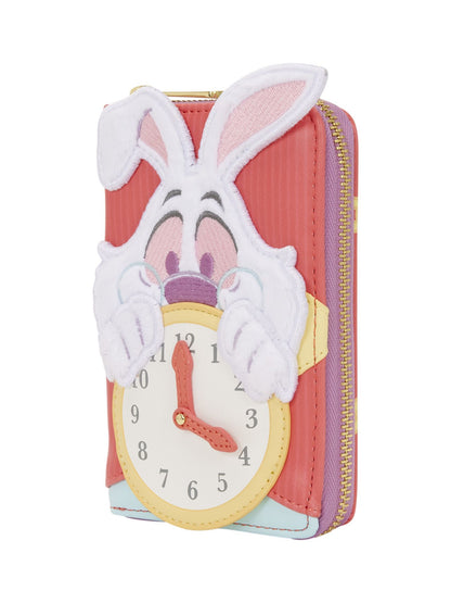 Loungefly x Disney Alice in Wonderland Zip Around Wallet White Rabbit