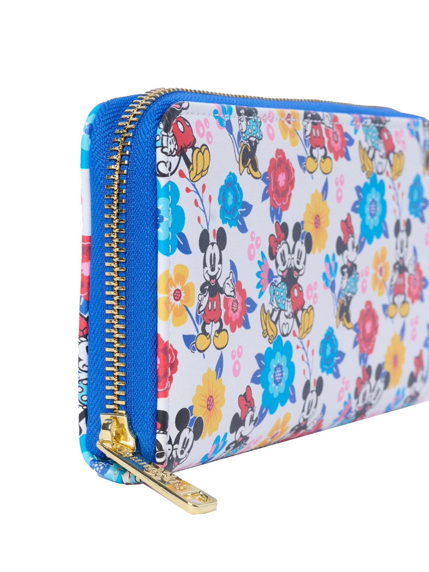 Loungefly x Disney Mickey and Minnie Mouse Springtime Zip Around Wallet